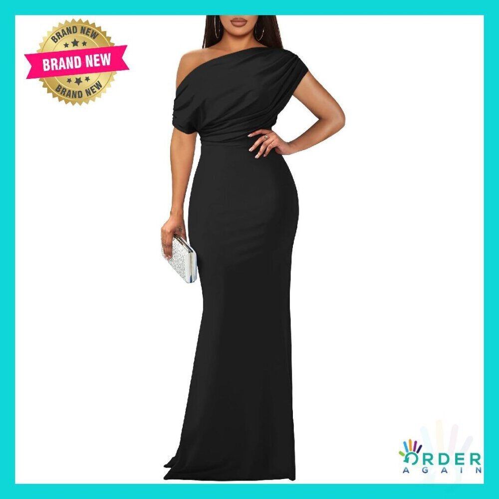 Elegant Sleeveless Off Shoulder Bodycon Formal Evening Dress Mermaid Style